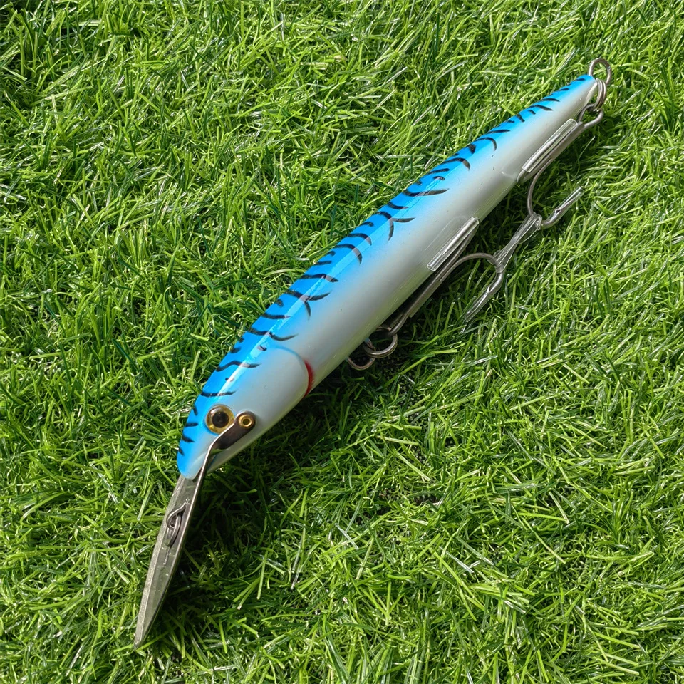 Señuelo de pesca de pececillo de fundición a curricán, 130mm, 32g, 185mm, 60g, 225mm, 76g, cebo duro Artificial para Señuelos de Pesca de barcos de mar - imagen 5