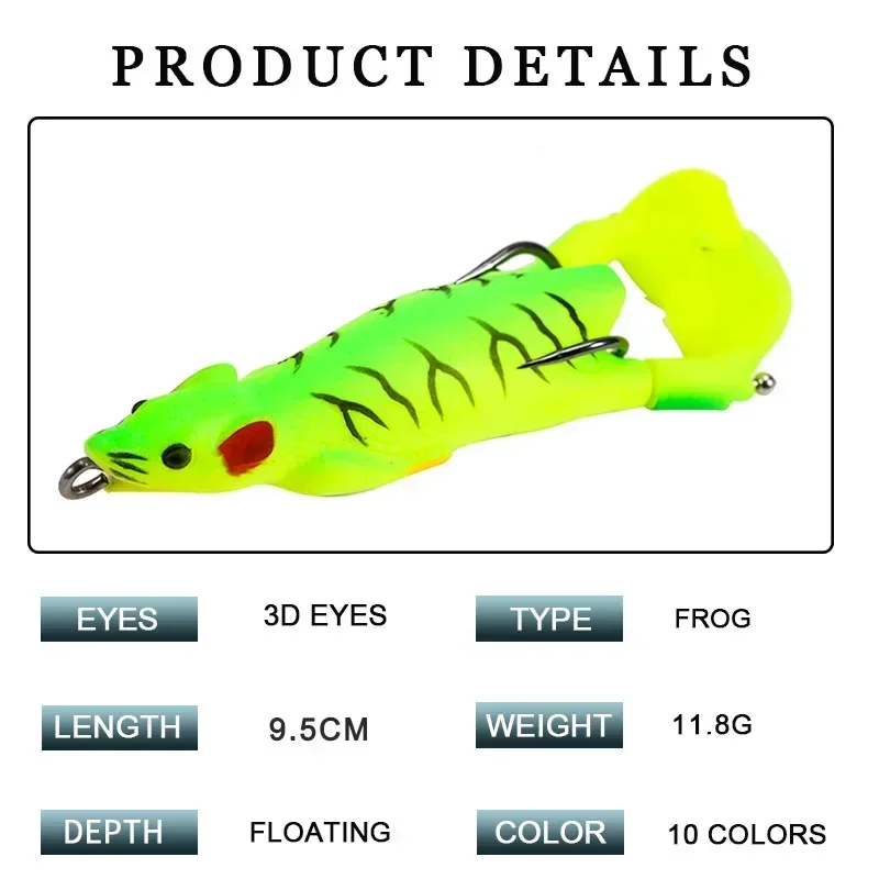 Whopper Plopper con hélice imitación ratón – crankbait