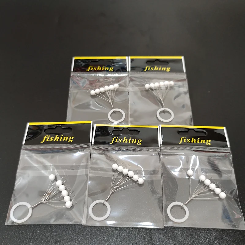 Flotador de pesca redondo blanco, aparejos de pesca de carpa con forma de bola, 5mm-15mm, Bobber de espuma 00084, 50 paquetes por lote, 00 #0 #1 #2 #3 #4 #5 # - imagen 3