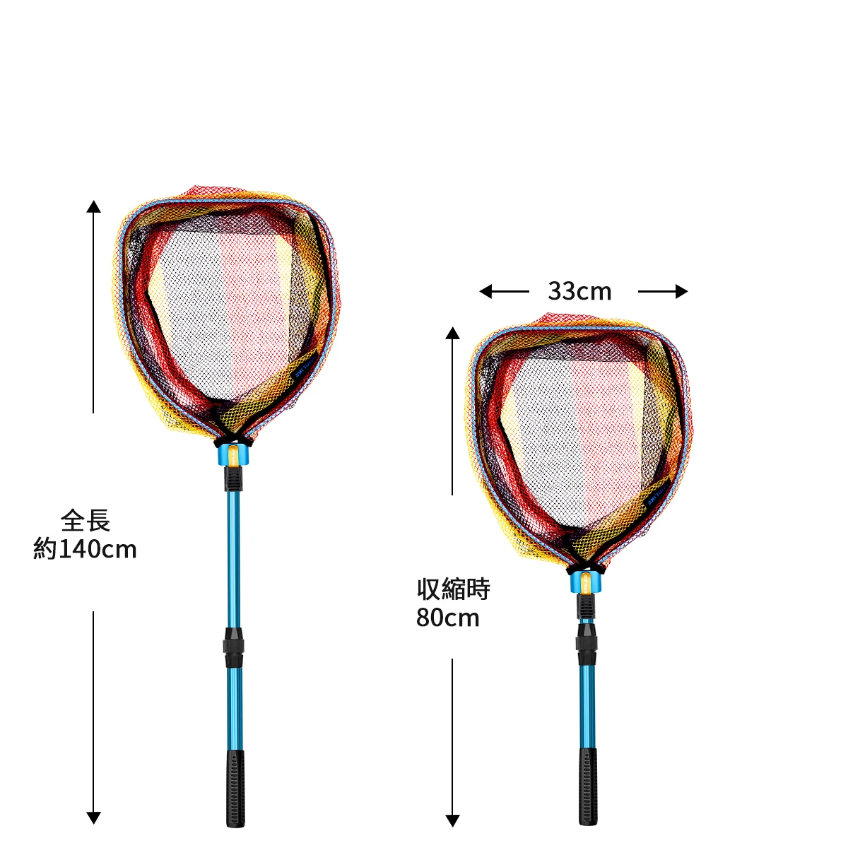 Tamo Yama Telescópico – Red de Pesca Plegable en Aluminio para Arroyo - imagen 4