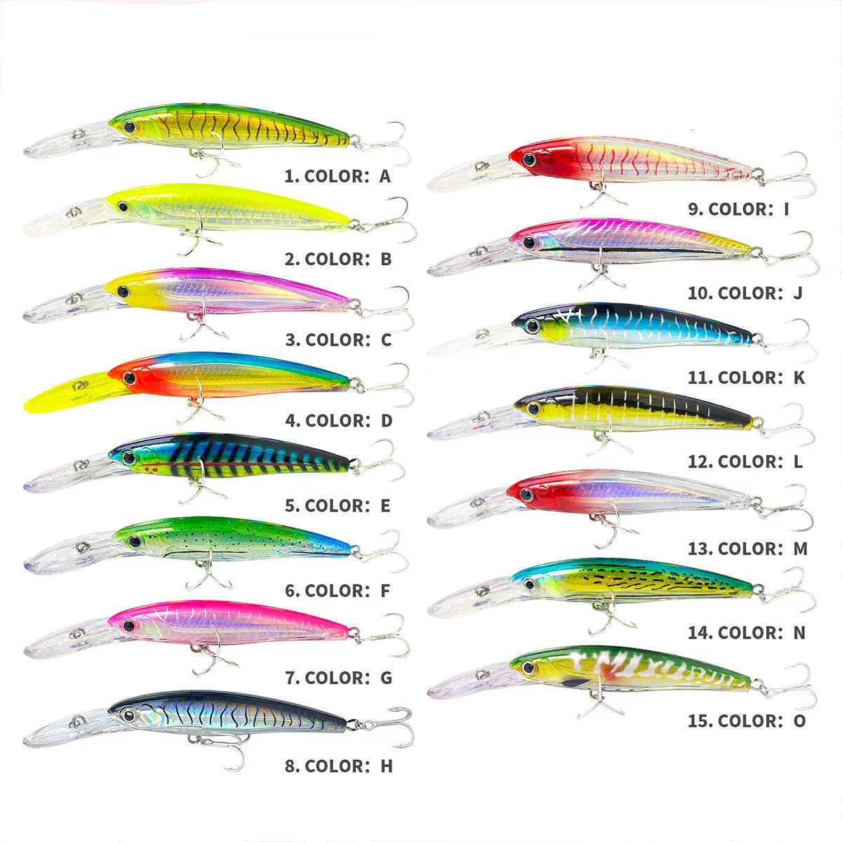 Señuelo de pececillo Trolling, 14cm, 47,6g, cebos duros artificiales, agua salada, Mahi, Marlin, atún, aparejos de pesca de aguas profundas, Wobbler - imagen 3