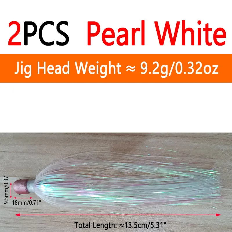 2pcs Pearl White
