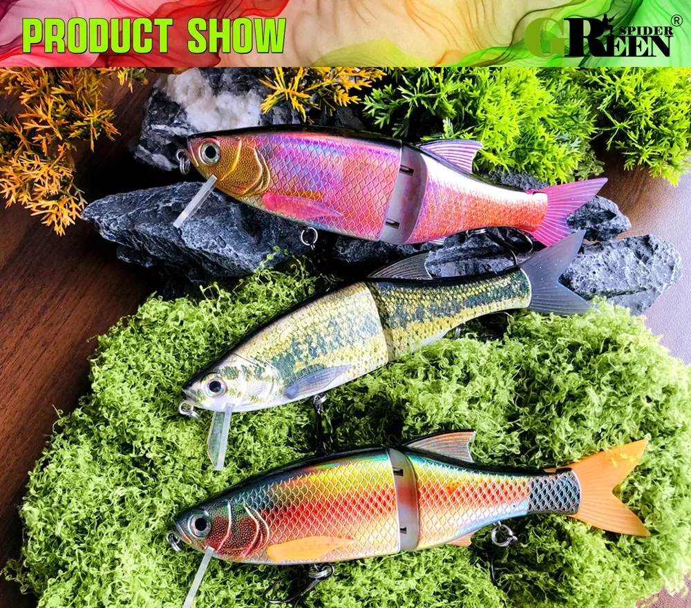 Swimbait articulado flotante – Señuelo de pesca para lucio y lubina - imagen 4