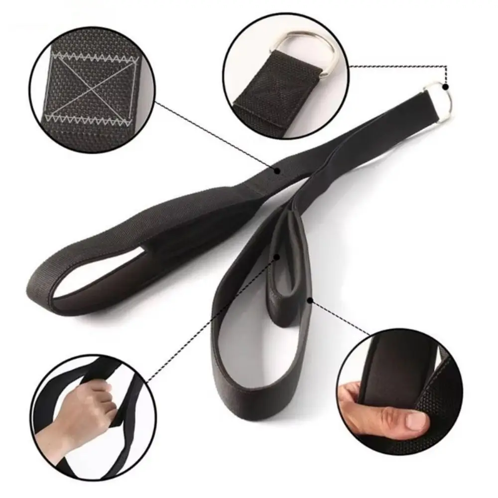Correa larga antideslizante para tríceps, accesorio de Cable para entrenamiento muscular, correa de extensión de cuerda de fuerza para brazo, cuerda extraíble multiusos - imagen 4