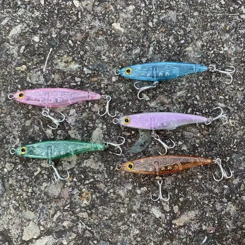 Haimaluo Golden Ball Mini Micro Señuelos de Pesca 55mm 3,5g lápiz de hundimiento lento pesca en roca dardado cebos duros Japón Wobblers Tackl - imagen 3