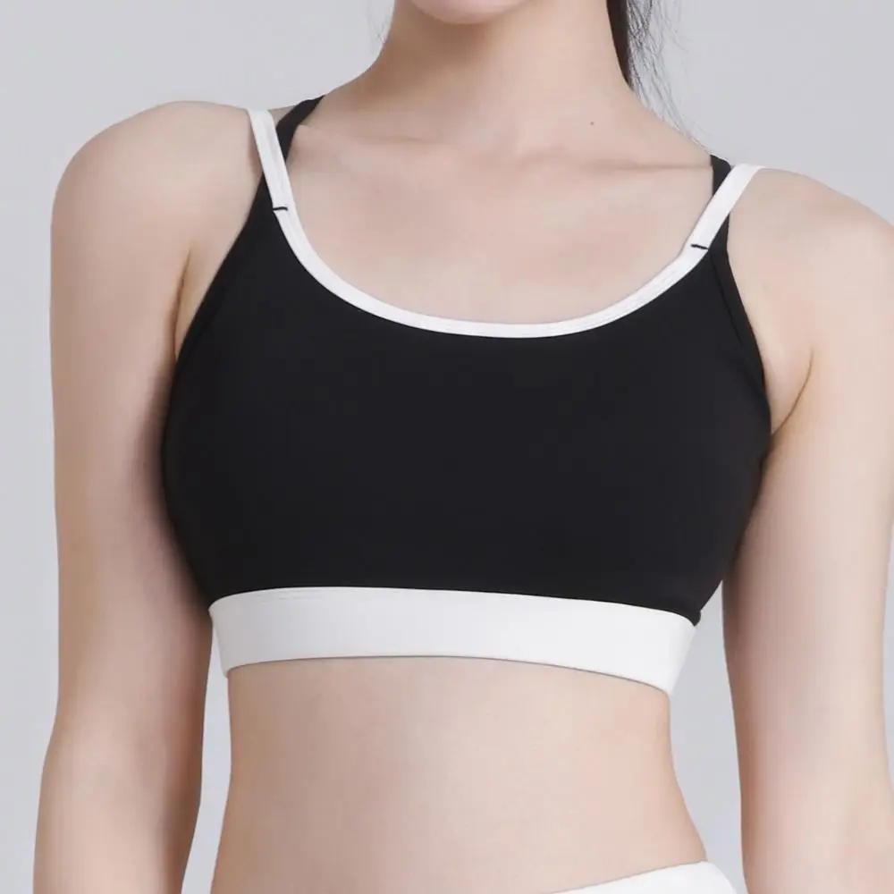 Sujetador deportivo sin costuras con cinturón cruzado, antivibración, belleza en la espalda, Yoga, sujetador suave, lencería que absorbe la humedad, entrenamiento, Fitness, joven - imagen 3