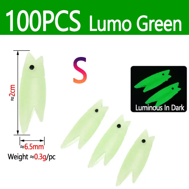 100pcs Lumo Green S