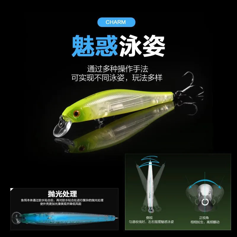 BEARKING 9cm 10g Sp sistema magnético cebo duro Minnow modelo caliente acción perfecta 13 colores diferentes Señuelos de Pesca Z90 - imagen 3