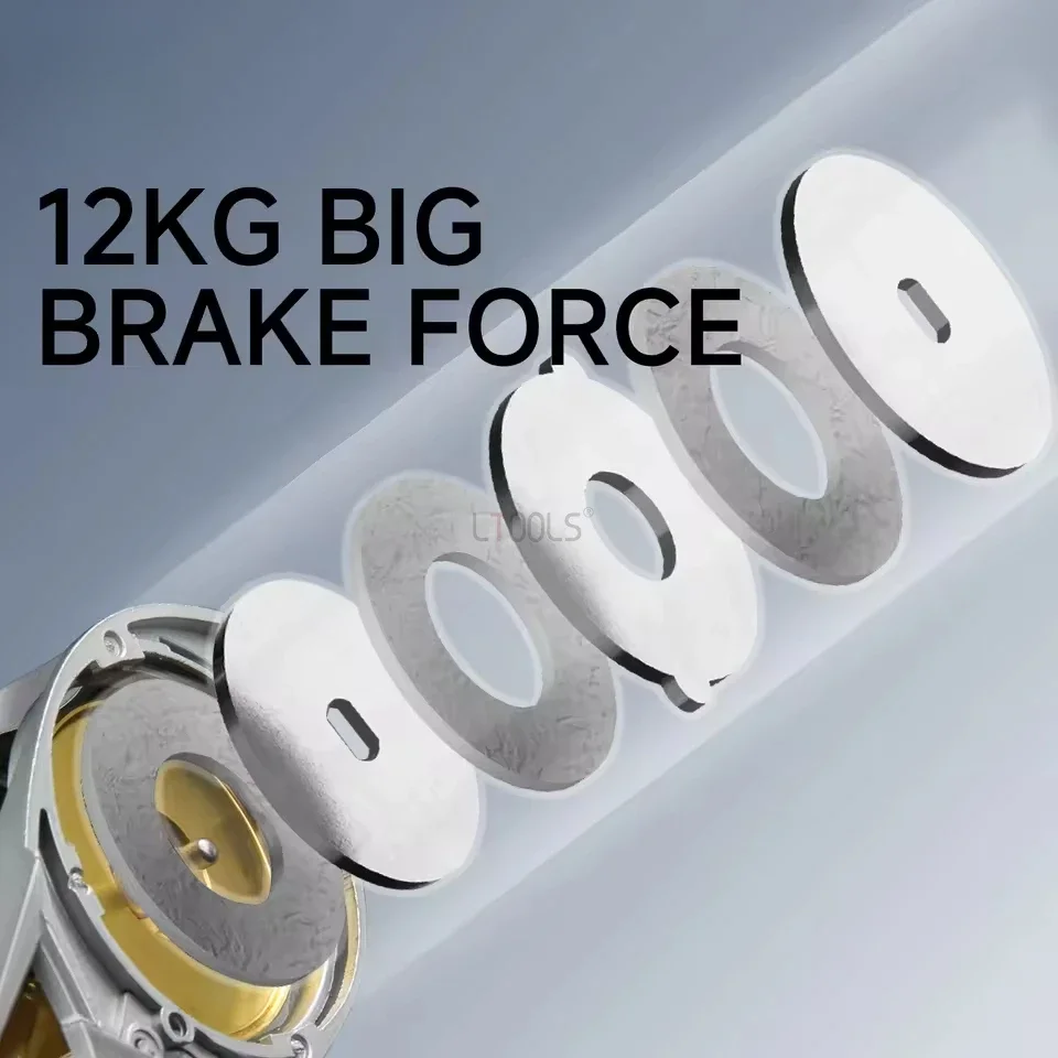 Carretes de Metal YL200 para Baitcasting, relación 6,3: 1, relación de engranaje de alta velocidad, arrastre máximo de 12KG, perfecto 2 + 1BB para pesca en agua dulce y salada - imagen 5