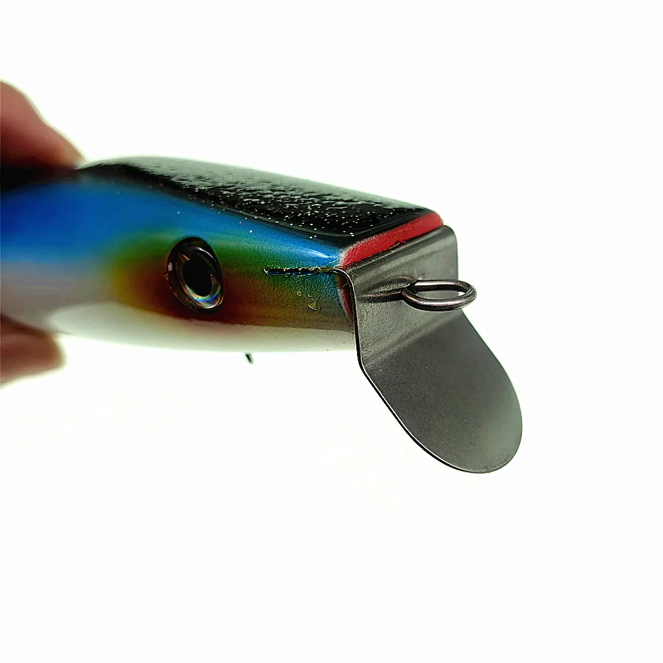 SWOLFY-Cebo Artificial de madera para pesca en agua salada, lure17 cm, 68g, Popper de agua superior, para playa, pesca en el océano - imagen 4