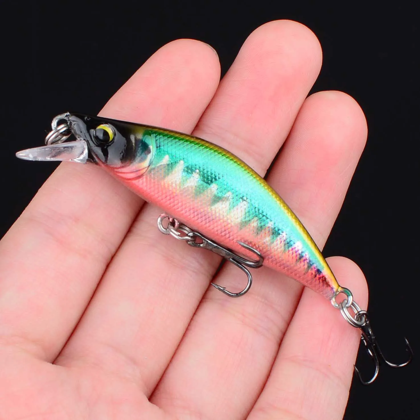 Señuelo Crankbait Wobbler Minnow 3D Eyes – Cebo duro para lubina - imagen 5