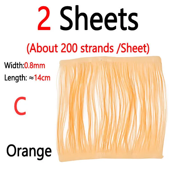 2 Sheets Orange