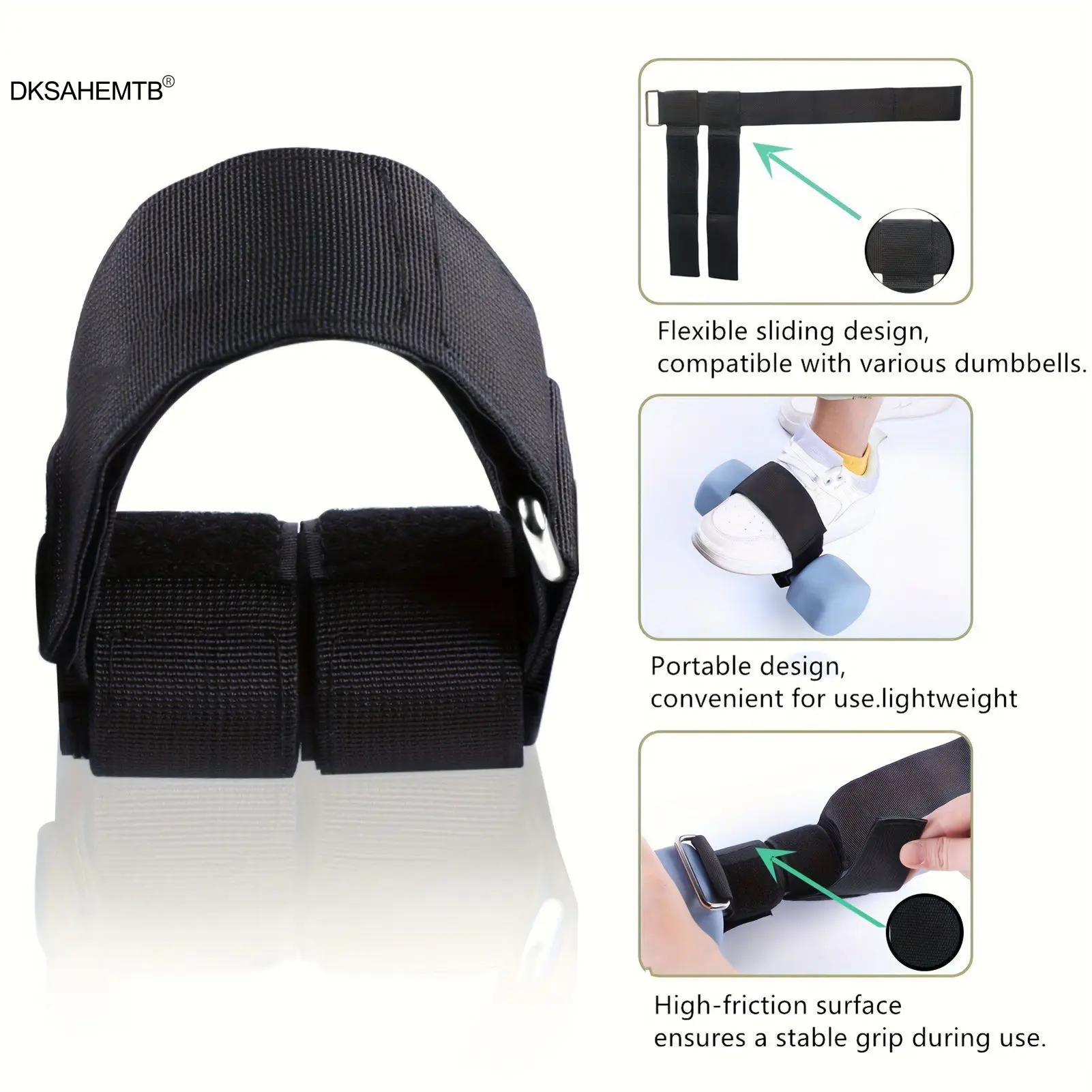 Pesas tobillo ajustables con correas antideslizantes - imagen 5