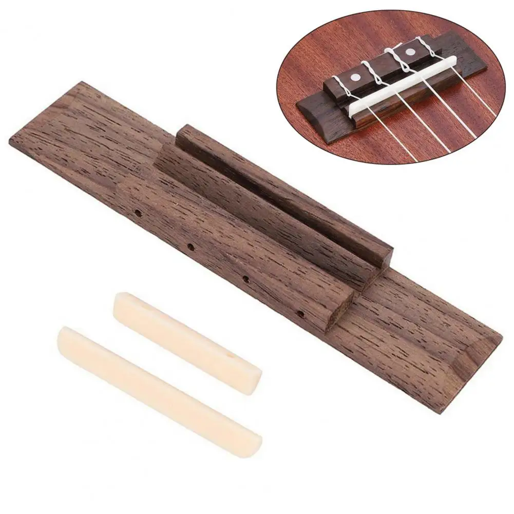 Ukelele de madera, cuello de ukelele, resonante de madera, bricolaje, asiento de cuello de ukelele resistente, guitarra de ukelele de 4 cuerdas, puente de palisandro