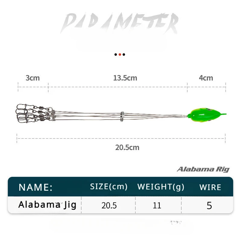 Señuelos de pesca, cebo blando para pesca, aparejos de ataque de ganado, cebos para corredor de carretera, plantillas de Alabama, cebos falsos, cebos para corredor de carretera, alambre de acero - imagen 5