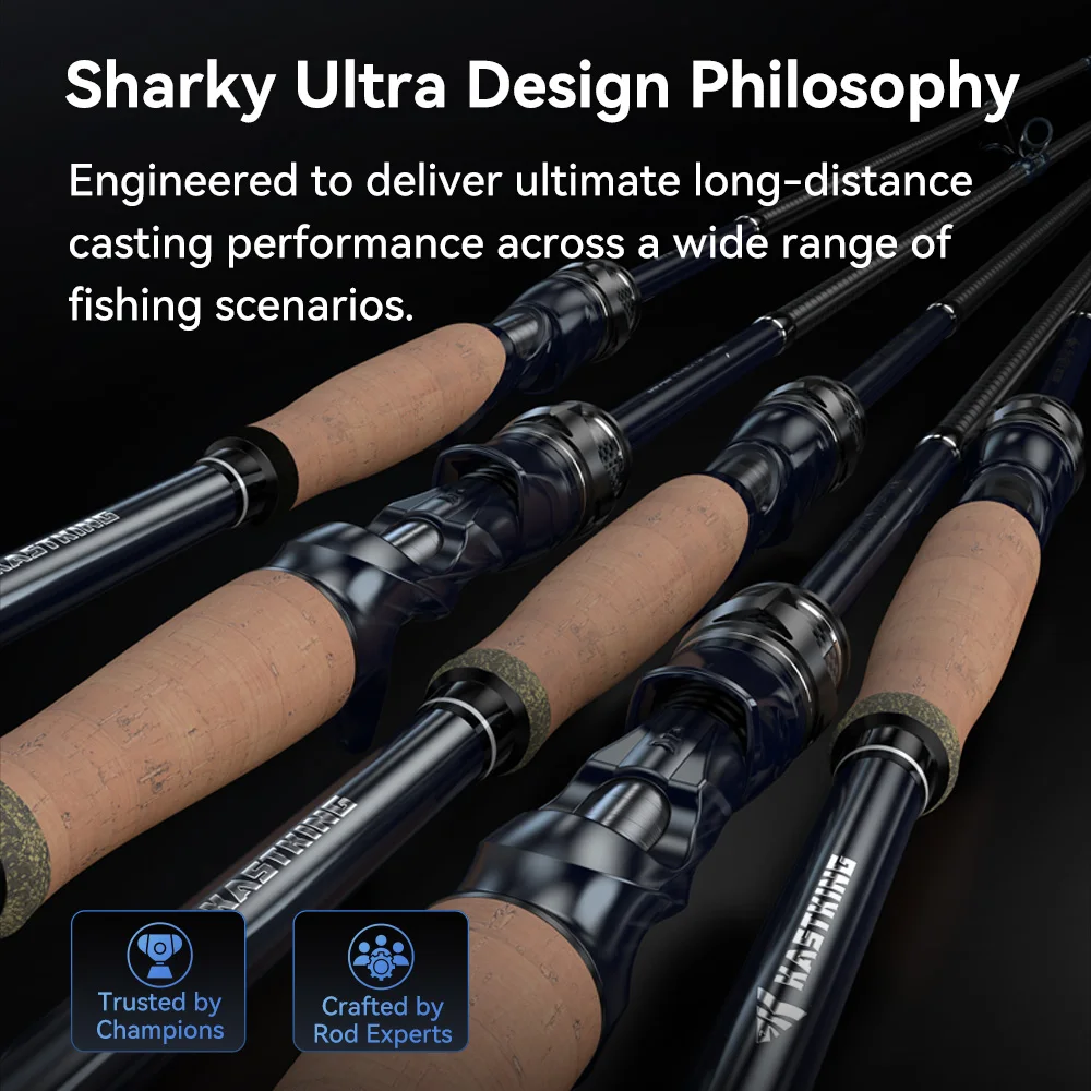 KastKing Sharky Ultra Carbon – Caña spinning con guías FUJI - imagen 3
