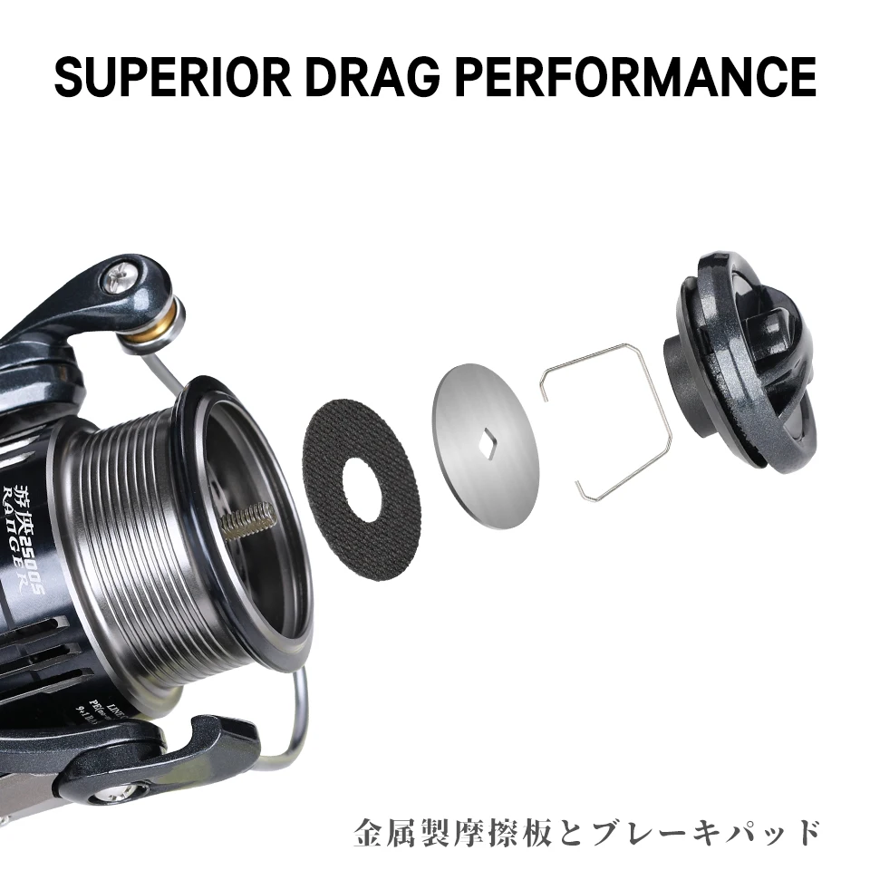 Carrete giratorio ultraligero 187g cuerpo de carbono carrete poco profundo carrete de pesca de mar de fundición larga 800 1000 2000S 2500S 3000S - imagen 2