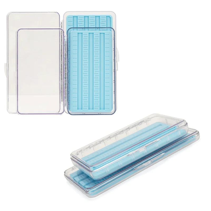 Caja de pesca con mosca transparente ABS de una capa, portátil - imagen 4