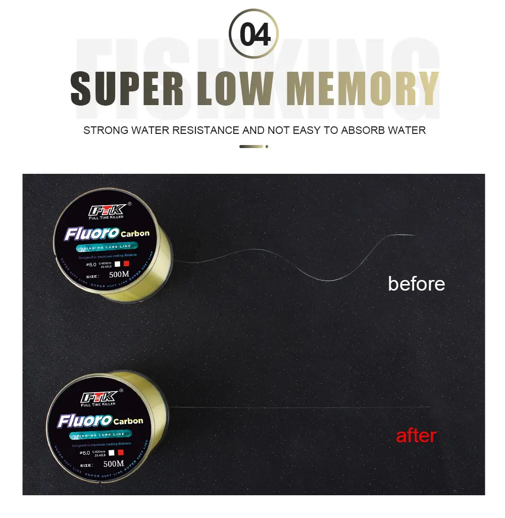 Experiencia un rendimiento de pesca mejorado con Fluoro Carbon Line