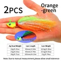2PCS orange-green