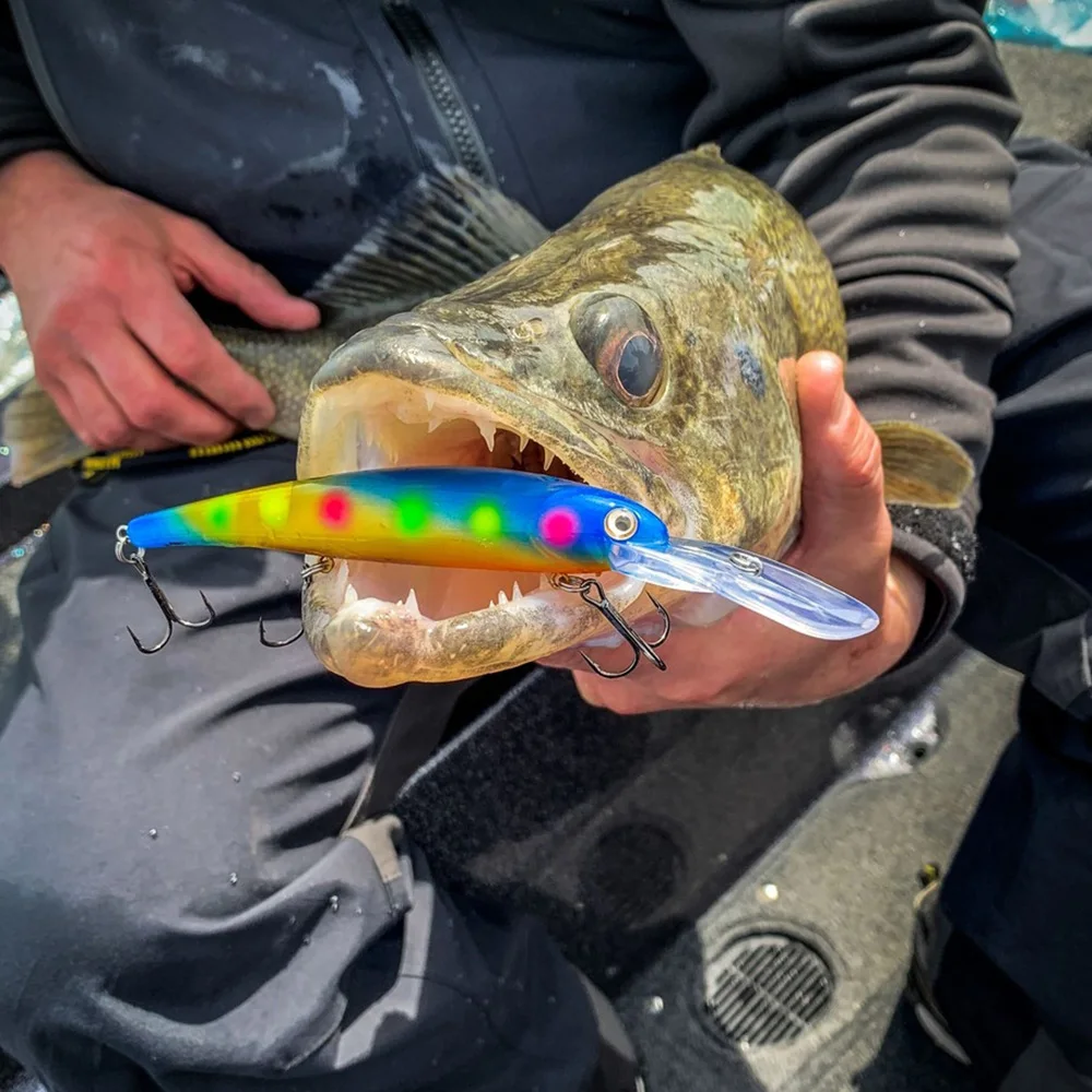 Bandit-señuelo Walleye profundo flotante, Crankbait Minnow, Lucio, profundidad 3-8M, agua salada, arrastre Wobbler, aparejos de pesca, 120mm/20g - imagen 2