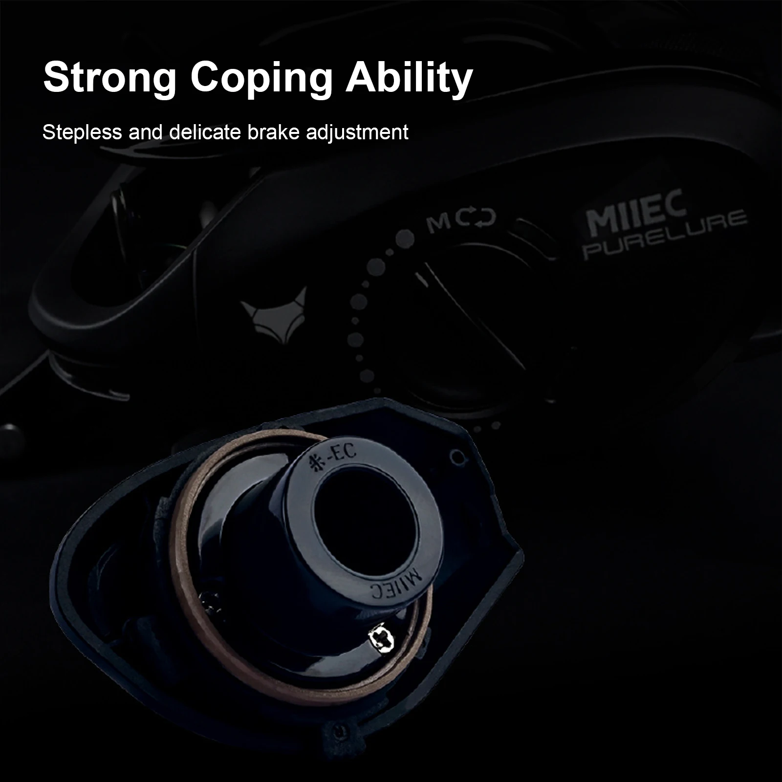 PURELURE nuevo MllEC pluma de plata 9,58g carrete ultraligero BFS FINESSE carrete de Baitcasting bobina de pesca Baitcast para trucha Shad - imagen 5