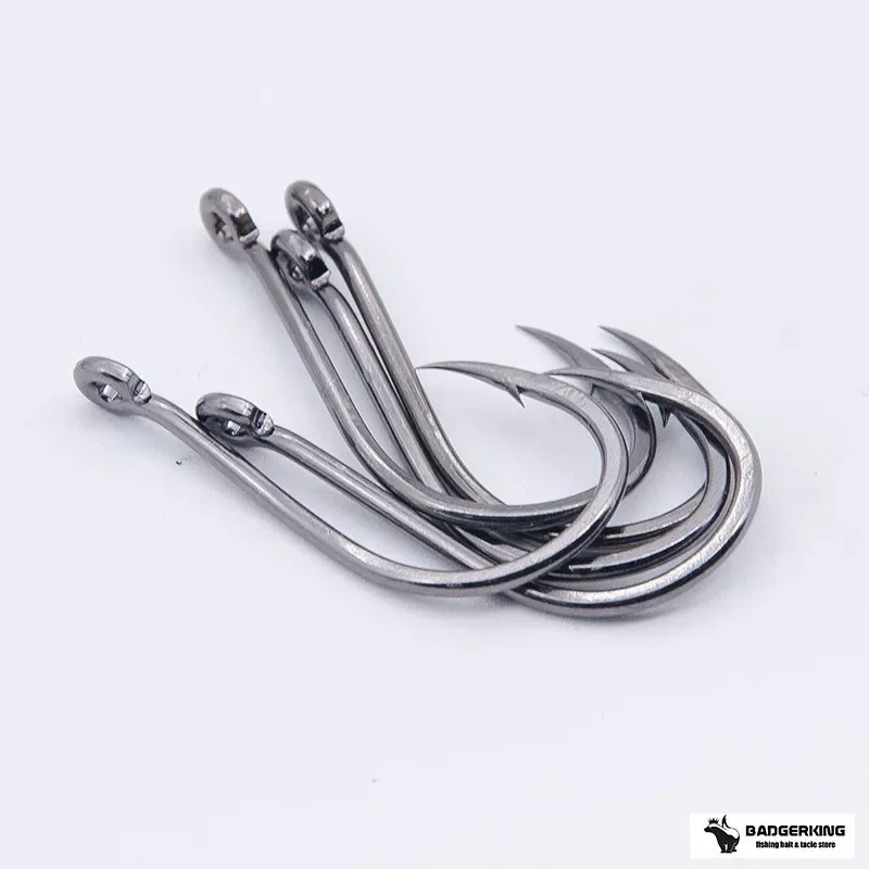 50 unids/lote de anzuelos de pesca de pulpo, anzuelo circular compensado de alta calidad para pesca de carpa y cebo vivo, anzuelos al por mayor - imagen 4