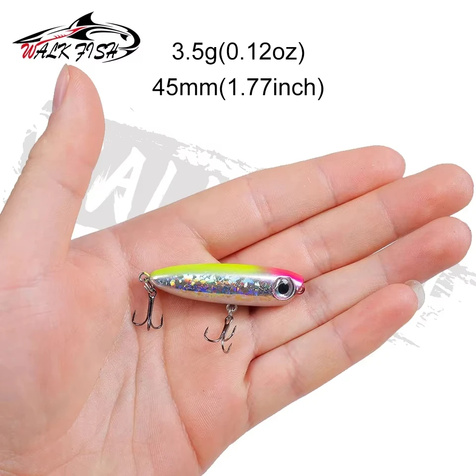 Popper Walk Fish 45mm – Señuelo flotante de superficie para mar - imagen 2