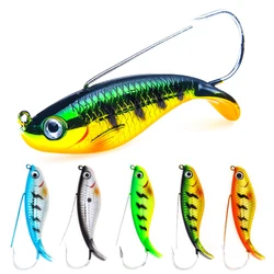 Cebo duro de escamas de pescado de un solo gancho de Metal, 8,5 cm, 21,2g, cebo falso de simulación, plantilla Wobbler, cebo Crankbait, aparejos de pesca, caja de SwimBait