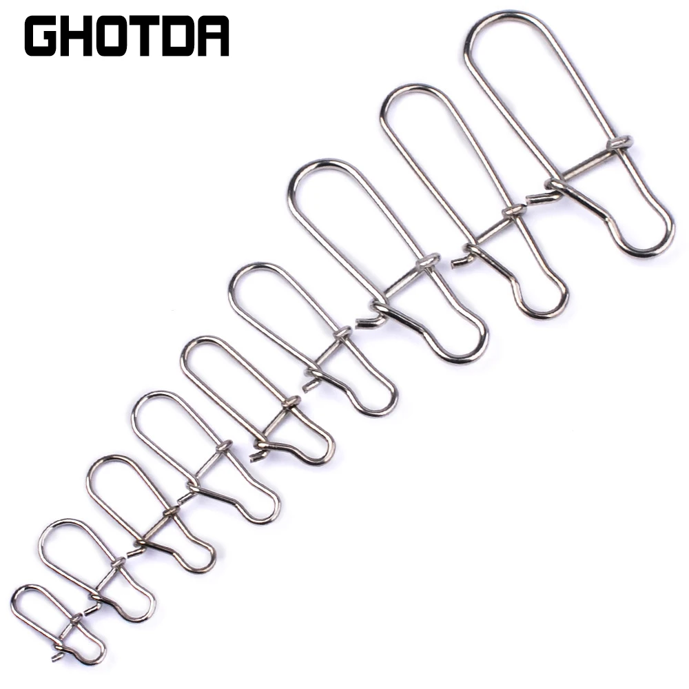 GHOTDA-conector de pesca giratorio de gran resistencia, Pin a presión, anzuelo, señuelo, mosquetón, herramienta de aparejos, accesorios de pesca con mosca, 8kg-47kg - imagen 4