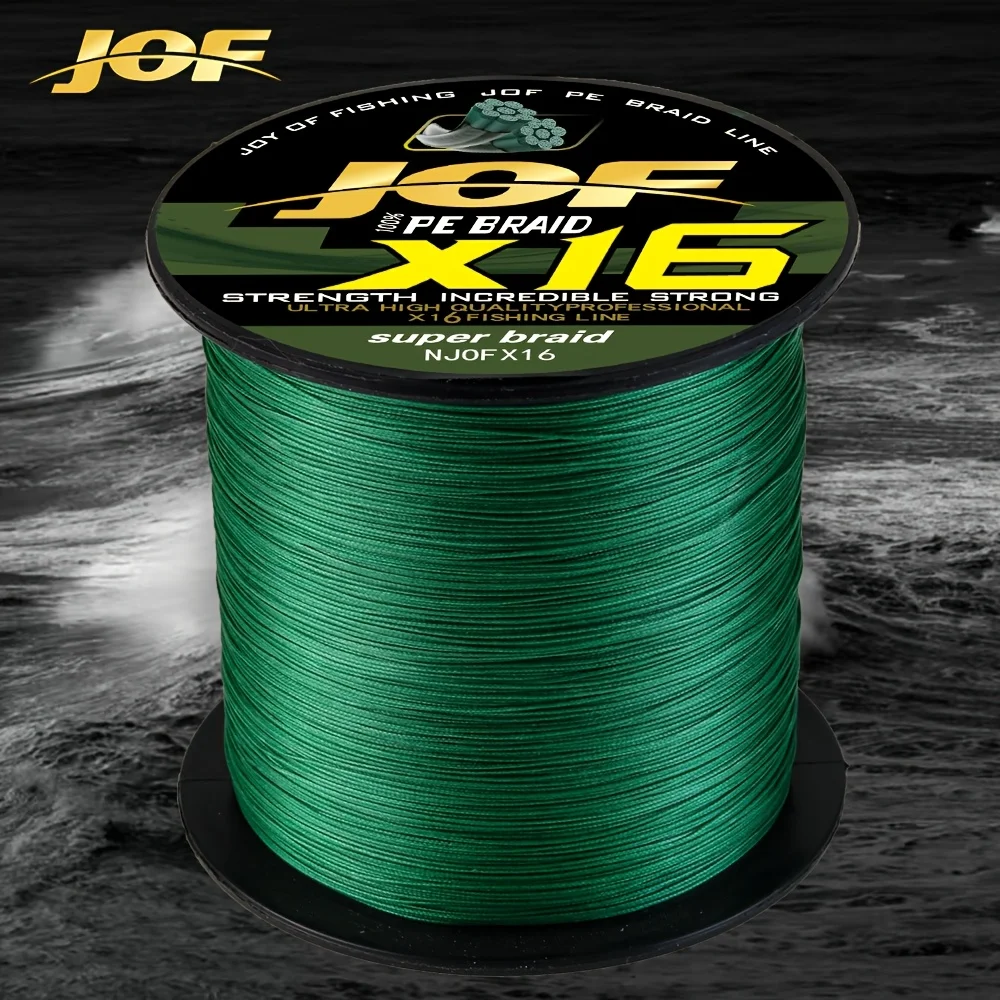 JOF X16 hebras 300M hilo de pescar trenzado PE agua de mar agua dulce accesorios de equipo de pesca de carpa línea multifilamento duradera - imagen 2