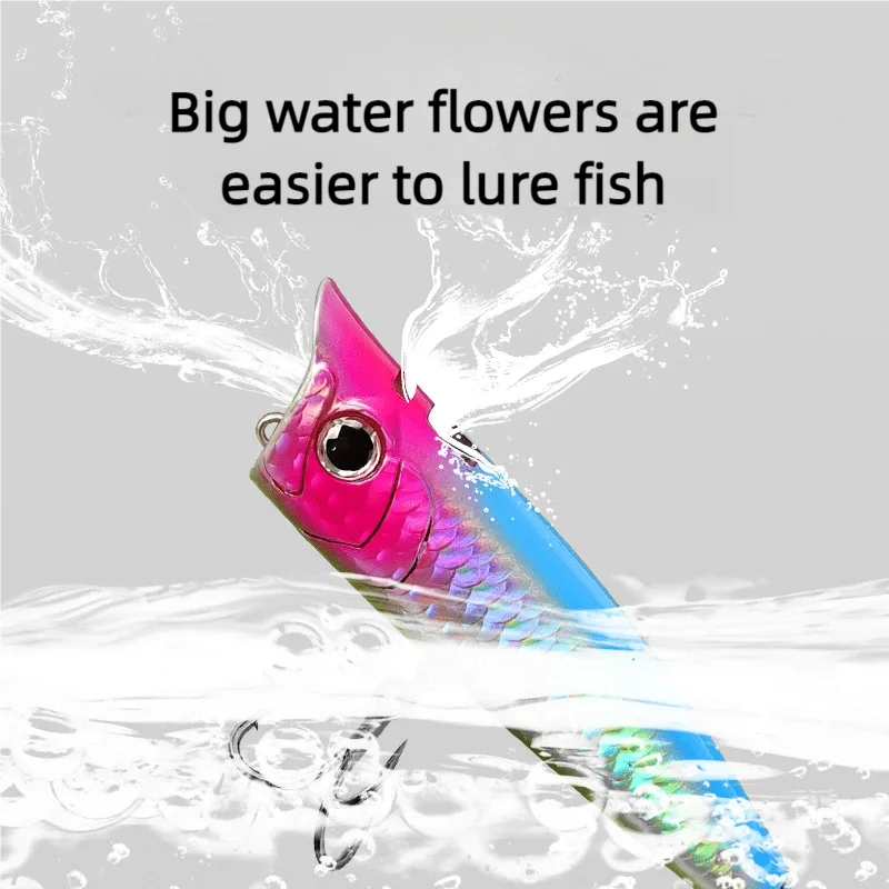 Señuelo Popper flotante – Artificial duro de superficie para bass - imagen 4