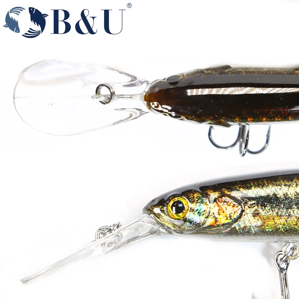 B&U Jerkbait Suspendido – Señuelo 3D para lubina y lucio - imagen 3