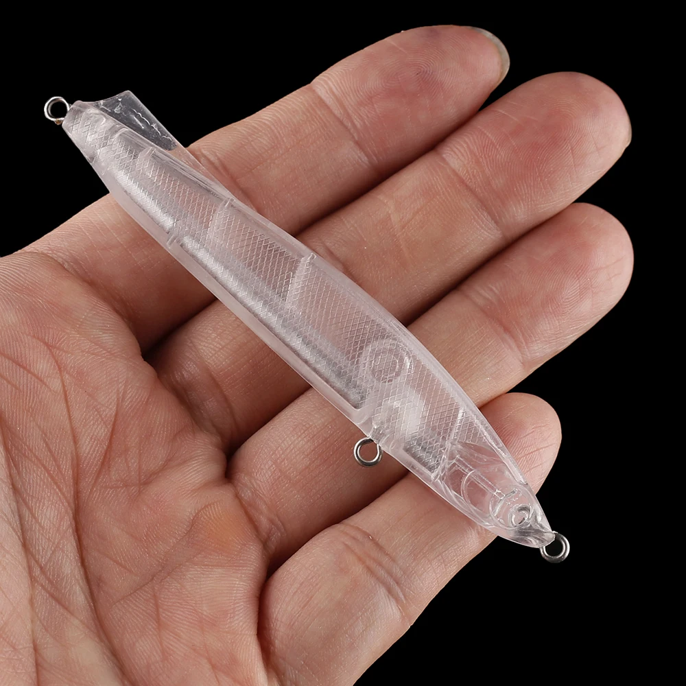 Chan'sHuang-Cebo en blanco 20 piezas sin pintar, lápiz de hundimiento Wobbler de 90mm y 13,5g, aparejo de señuelo de pesca Artificial hecho a mano - imagen 4