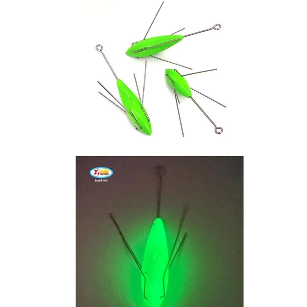 Plomo giratorio luminoso para pesca en roca mar, contrapeso
