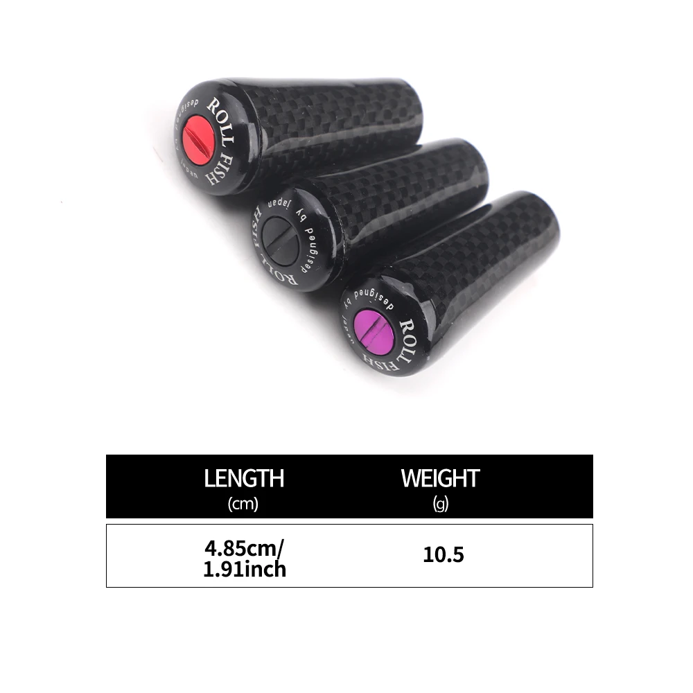 ROLLFISH-carrete de pesca totalmente de fibra de carbono, perilla de agarre de brazo basculante, peso ligero, 10,5g, accesorios de pesca - imagen 4