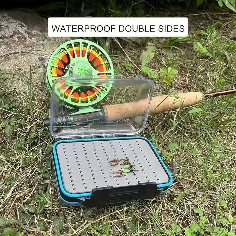 Caja de aparejos impermeable de gran capacidad, organizador de doble cara con tapa transparente, Material de PC para accesorios de pesca en agua salada - imagen 2