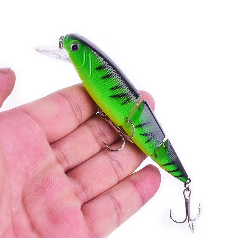 Señuelo de pesca Artificial multiarticulado, cebo duro de 3 segmentos, 11cm/15g, 1 unidad - imagen 3