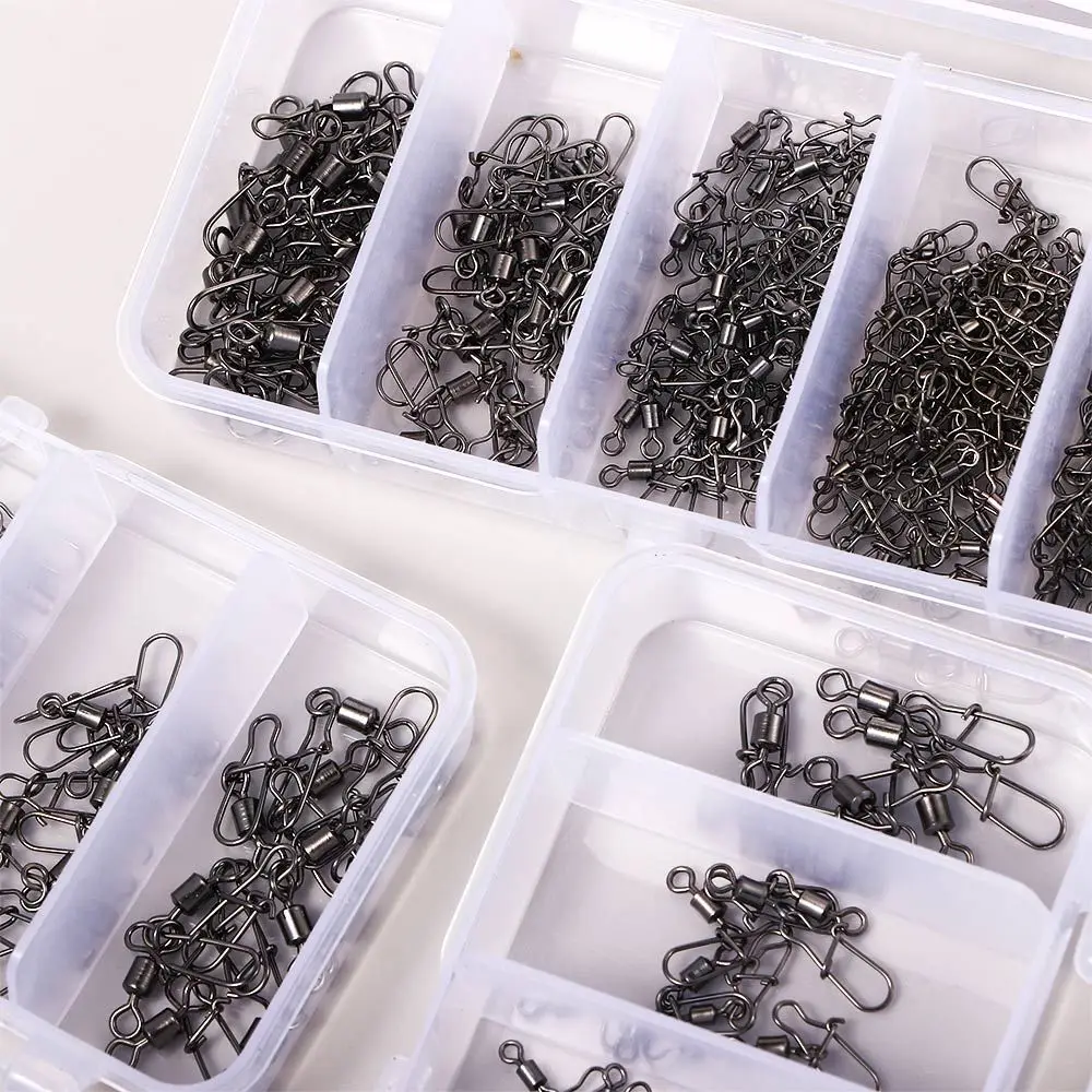 Aparejos de pesca, herramientas, rodamiento de Pin, conector de pesca, conector rodante de pesca, conector giratorio, Pin de enclavamiento giratorio - imagen 4