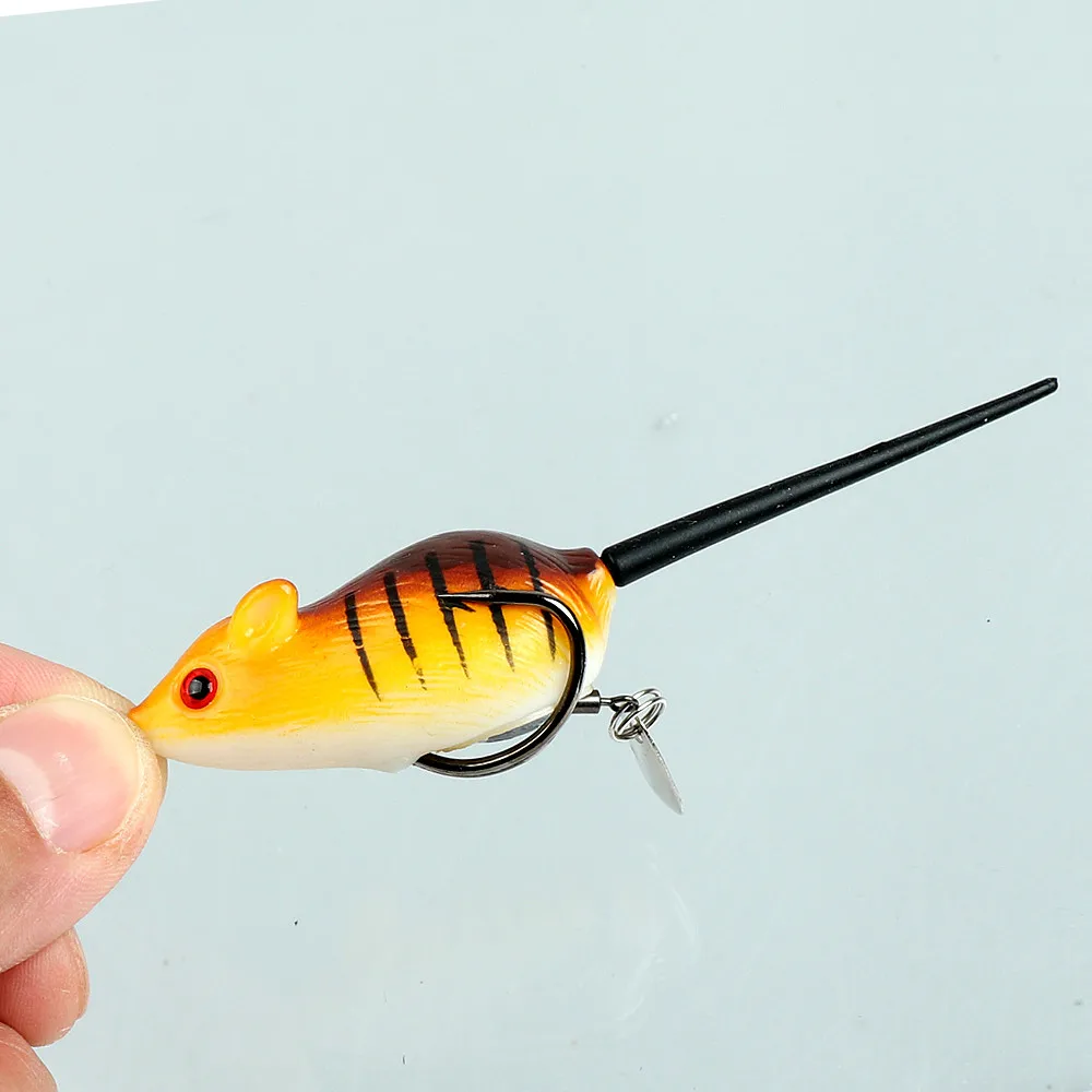 Señuelo de rana suave de pesca, 5cm/9,8g, rana de ratón, señuelo suave de fundición, Mini cebo de rana trueno - imagen 5