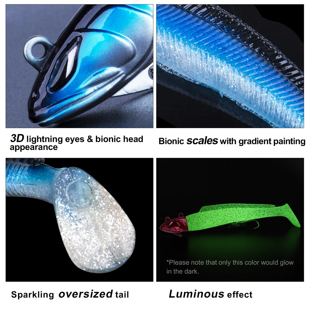 Goture Luna – Swimbait de silicona 11,5 cm para pesca - imagen 4