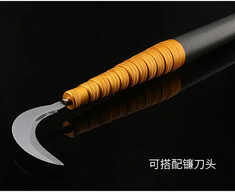 Un primer plano de un cuchillo con mango de madera