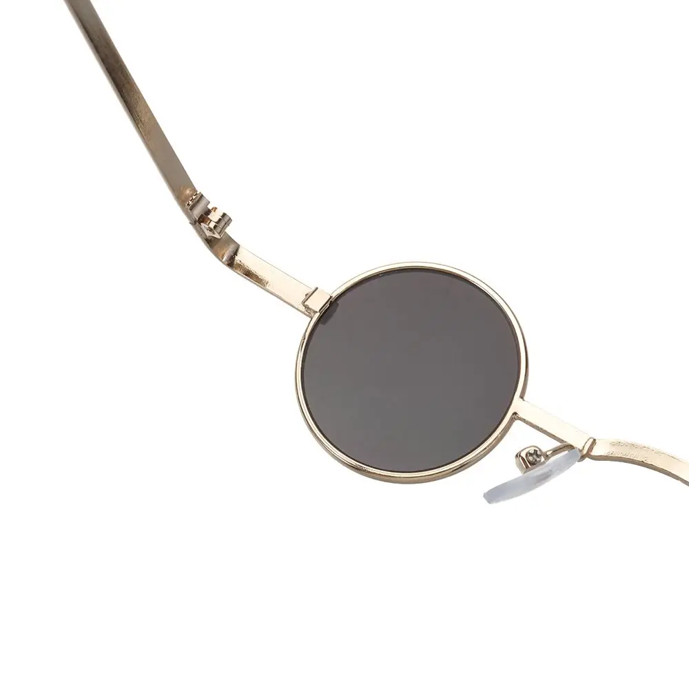 Ins Fashion Hip Hop Color caramelo pequeñas gafas de sol redondas gafas de sol sombras Punk - imagen 5