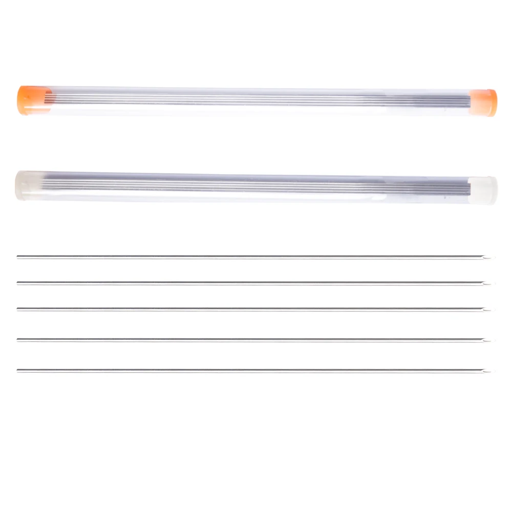 Aguja de enganche de lombriz de tierra, perforadora de aguja de Gas hueca de acero inoxidable, sin púas, cebo suave, accesorios de pesca, 5 uds. - imagen 2