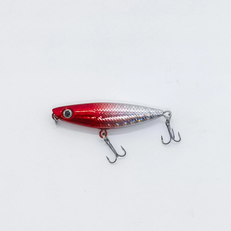 Mini señuelo tipo lápiz flotante, 45mm/1,5g, cebo duro Artificial Topwater de fundición larga, wobblers para pesca de agua dulce, lubina, trucha - imagen 5