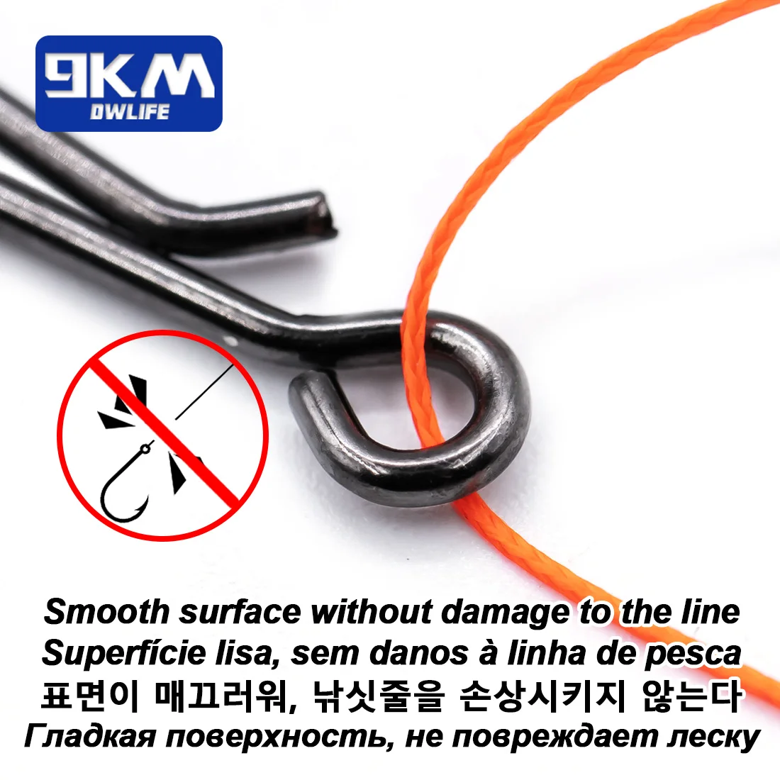 Snap de pesca 50 ~ 200 Uds Clips de señuelo de pesca Crankbait de acero inoxidable enlace señuelo broches conector pesca de agua salada Clips de hundimiento - imagen 5