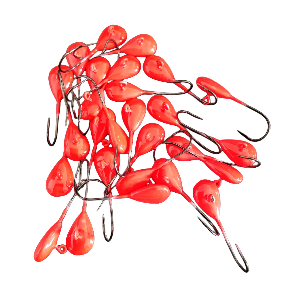 Swolfy-Cebo Jigging de color, anzuelo de cabeza de plantilla duradera, acero al carbono, púa afilada, pesca de gusanos blandos, 30 piezas, 0,5g, 0,7g, 1,1g - imagen 5