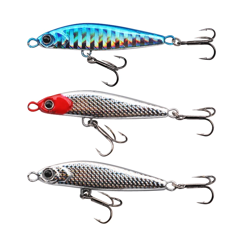 Señuelo de plantilla de Metal, Wobblers de 10g-22g para curricán, cebo duro Artificial, Jigging, cuchara de fundición, cebo falso para pesca, carpa, trucha, señuelos marinos - imagen 5