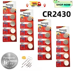 Panasonic CR2430 pila de botón 3V litio para pesca