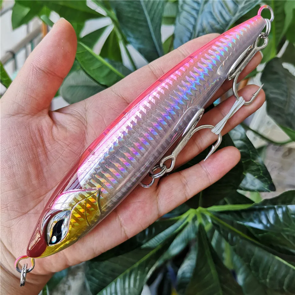 Noeby 1 pieza 19cm 86g 160mm 58g señuelo de pesca de mar Stickbait NBL9494 señuelo tipo lápiz Top Water GT Popper pesca cebo de palo de agua salada - imagen 2